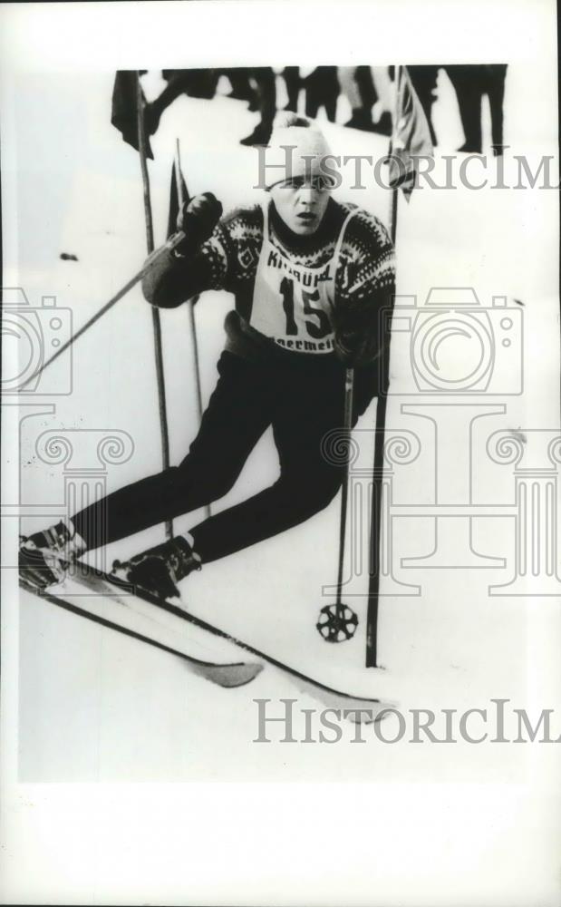 1964 Press Photo Skier Martin Burger placed high in the competition - sps01192 - Historic Images