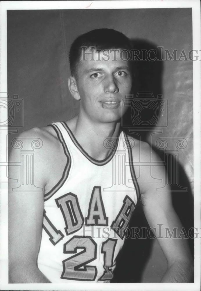 1969 Press Photo Idaho State University basketball player, Jim Christensen - Historic Images