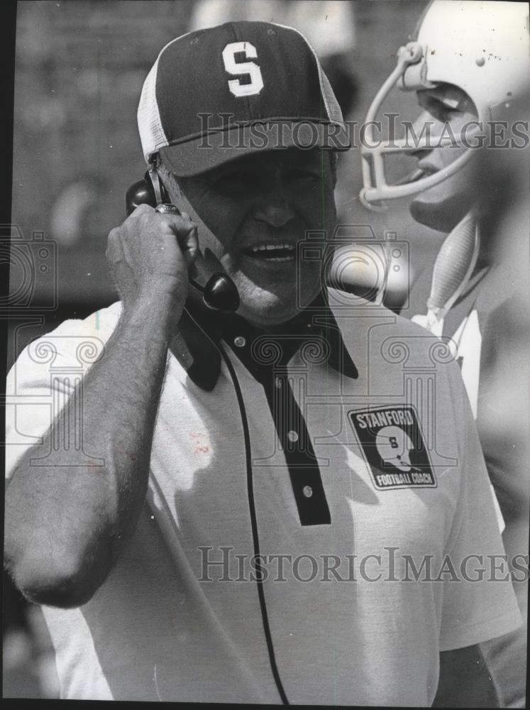 1974 Press Photo Stanford head football coach, Jack Christiansen - sps01306 - Historic Images