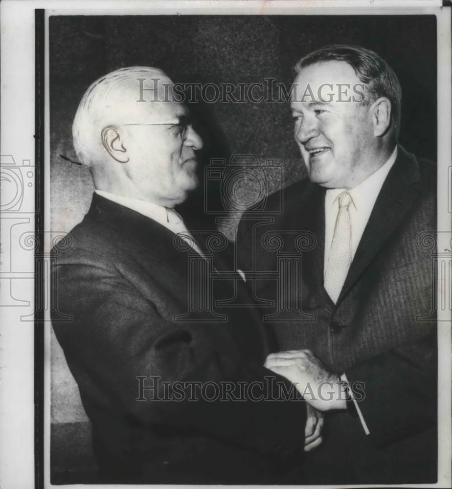 1959 Press Photo Baseball executives Will Harridge and Joe Cronin in Chicago - Historic Images