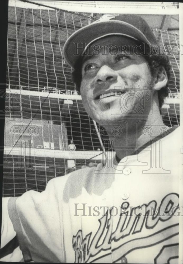 1971 Press Photo Baseball player Mike Cuellar is all smiles - sps01328 - Historic Images