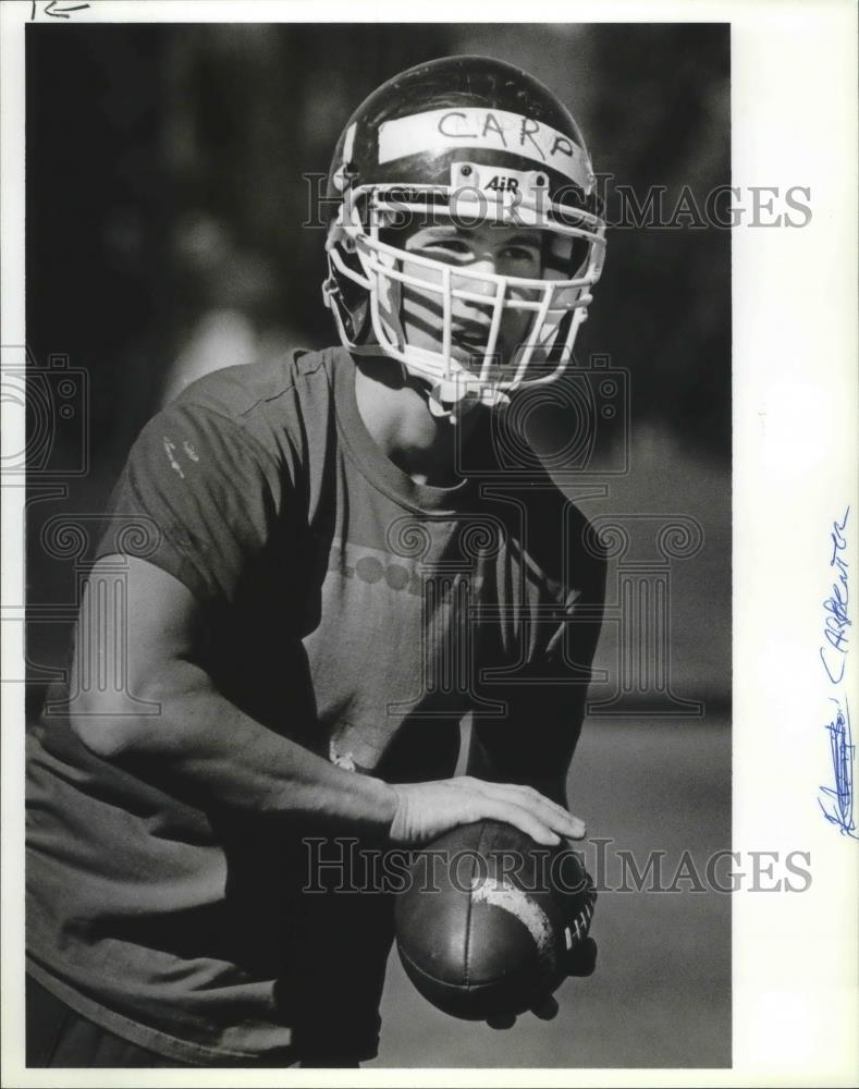 1993 Press Photo Gonzaga Prep football tight end, Ken Carpenter - sps01414 - Historic Images