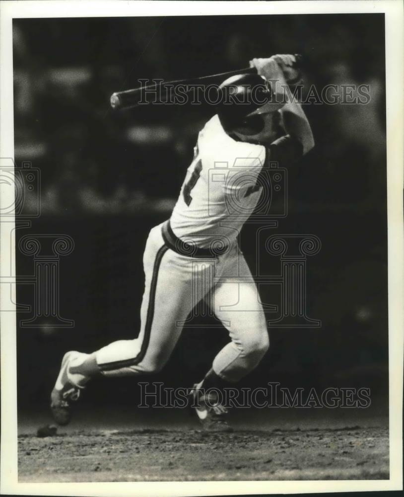 1982 Press Photo Baseball player, Scott Carnes, in action - sps01421 - Historic Images