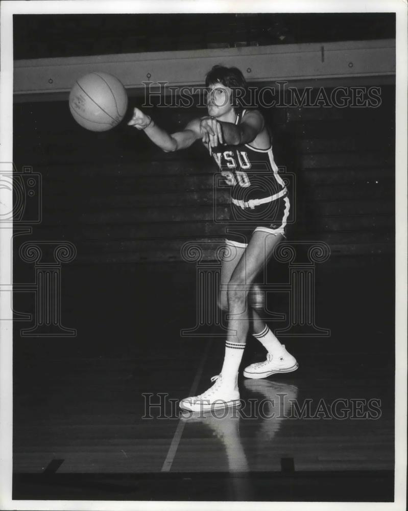 1973 Press Photo Steve Bergstrom, Washington State University basketball player - Historic Images