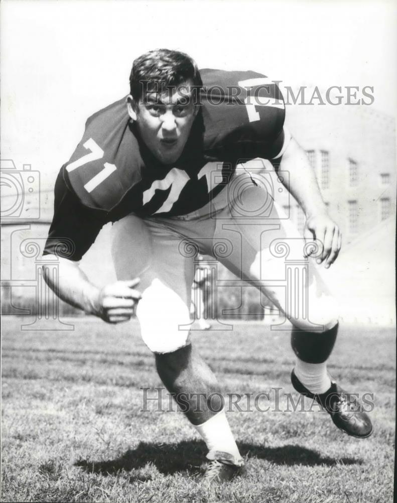 1969 Press Photo Football player, Dave Berger - sps01586 - Historic Images