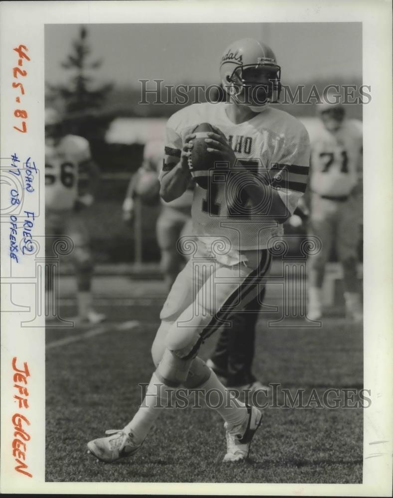 1987 Press Photo Football player, John Friesz - sps01739 - Historic Images