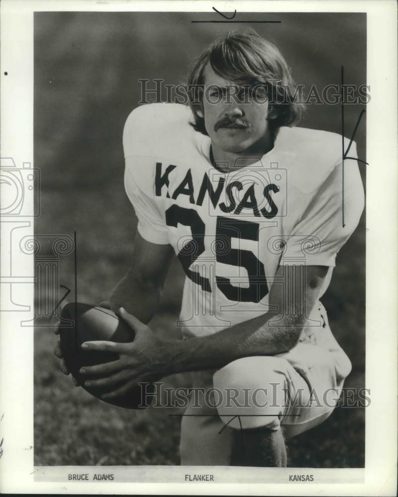 1974 Press Photo Kansas football player, Bruce Adams - sps01810 - Historic Images