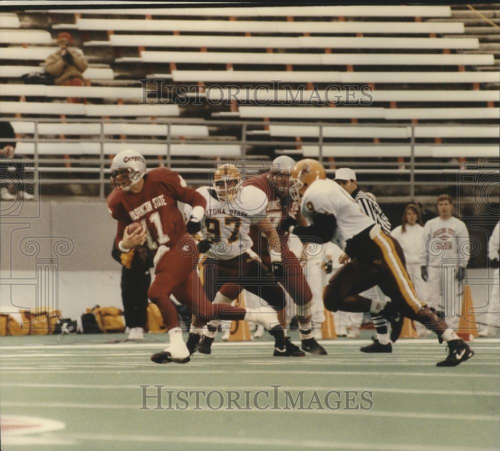1993 Press Photo Drew Bledsoe-Top Quarterback for Washington State University - Historic Images