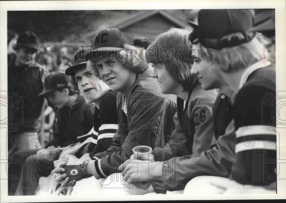 1978 Press Photo Dave Frigaard of the Spokane Indians Baseball Club in Dugout - Historic Images