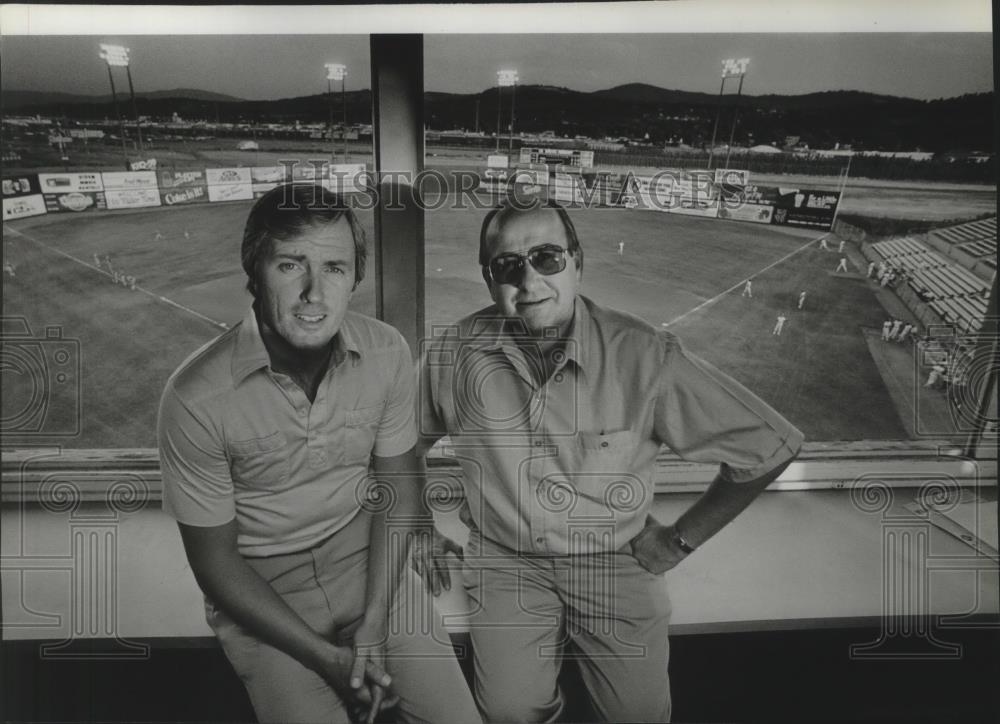 1984 Press Photo Baseball executives Jack Donovan and William Estes - sps02319 - Historic Images