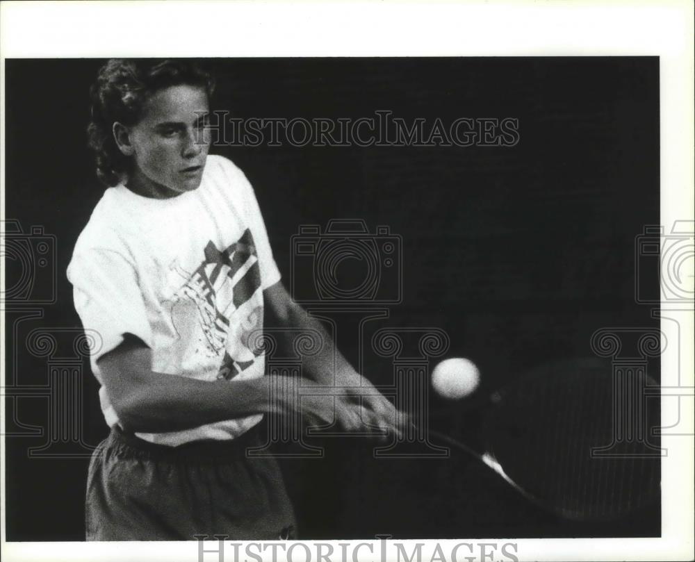 1992 Press Photo Former Mead team tennis player, Jan-Michael Gambill - sps02390 - Historic Images