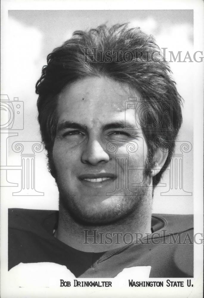 Press Photo Washington State University football player, Bob Drinkwater - Historic Images