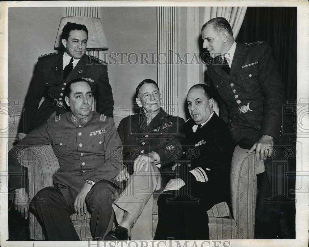 1943 Press Photo New York Defense Board Delegates Tour Navy Yard NYC - neny06848 - Historic Images