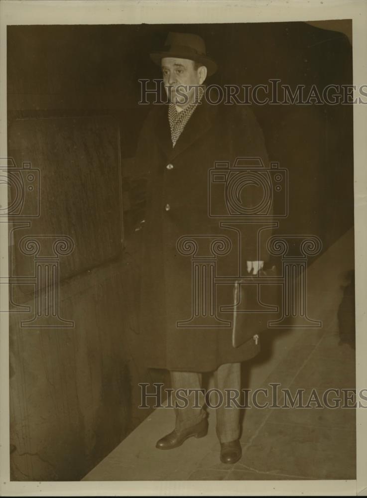 1939 Press Photo New York Jan Masaryk former Czech Minister to London NYC - Historic Images