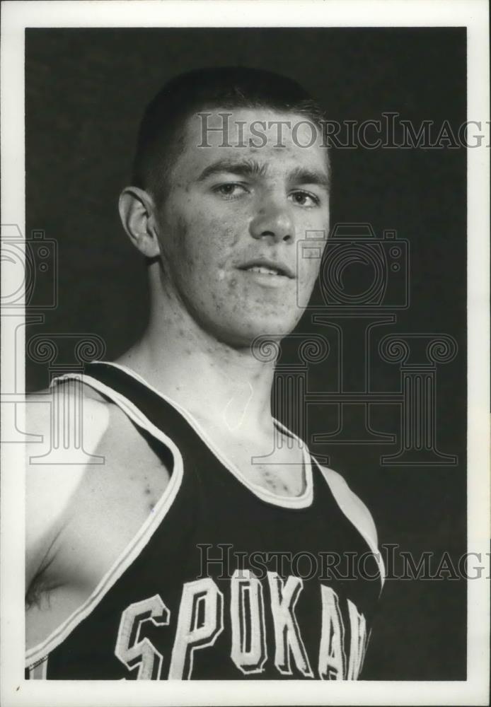 1969 Press Photo Spokane Community College basketball player, Harvey Depew - Historic Images