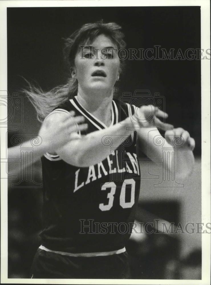 1989 Press Photo Lakeland basketball player, Daisy dePaulis - sps02473 - Historic Images