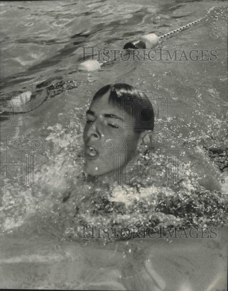 1965 Press Photo Swimmer, John Dern of Encino, California - sps02475 - Historic Images