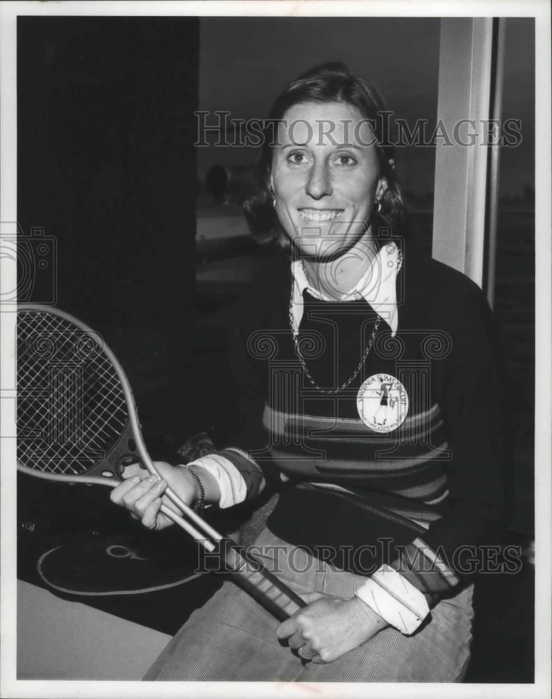 1977 Press Photo French tennis star, Francoise Durr - sps02634 - Historic Images