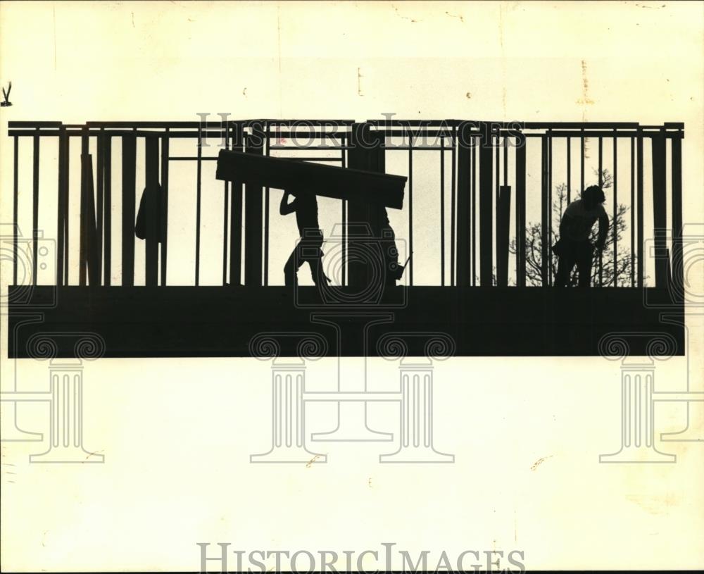 1985 Press Photo Construction-Clackamas County-Oregon - orb64656 - Historic Images