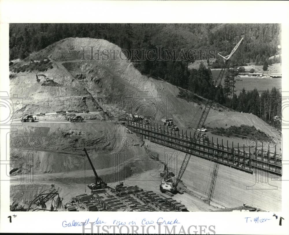 1985 Press Photo The $35 millon Galesville Dam - orb65195 - Historic Images