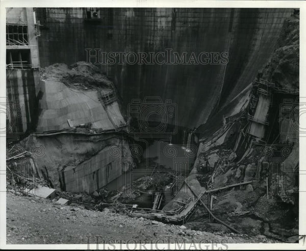 1973 Press Photo Mossyrock Dam Washington - orb65259 - Historic Images