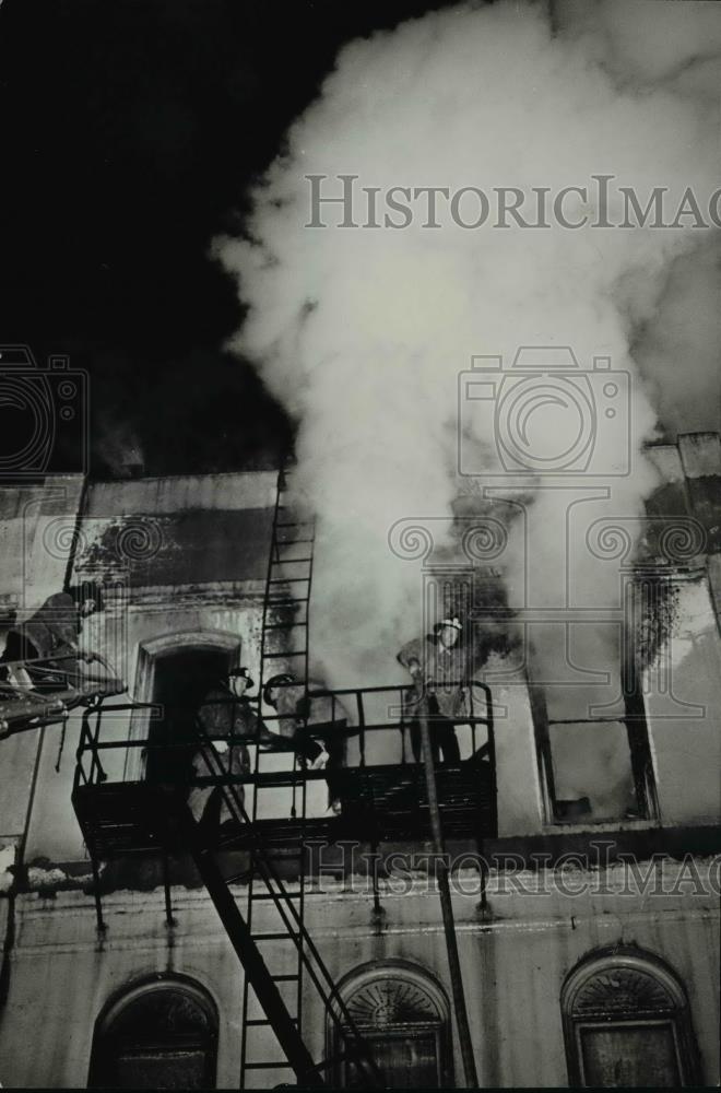 1965 Press Photo Union Gospel Mission Industries building-two alarm blaze - Historic Images