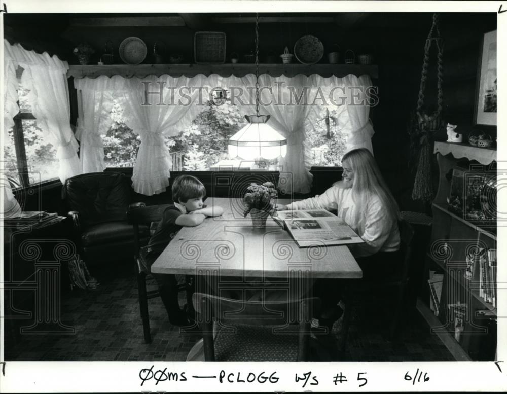 1986 Press Photo Log Cabin - orb74202 - Historic Images