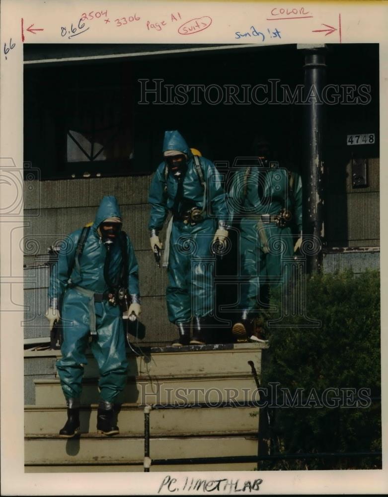 1987 Press Photo Portland Police-narcotics raid - orb77213 - Historic Images