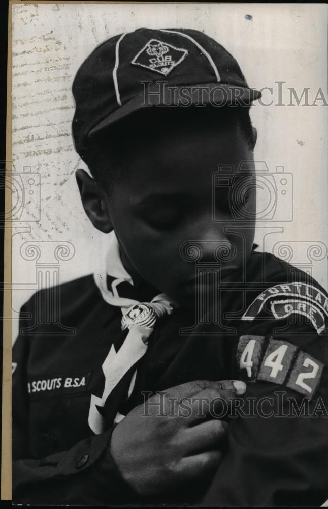 Press Photo Boy Scout cub - orb78440 - Historic Images