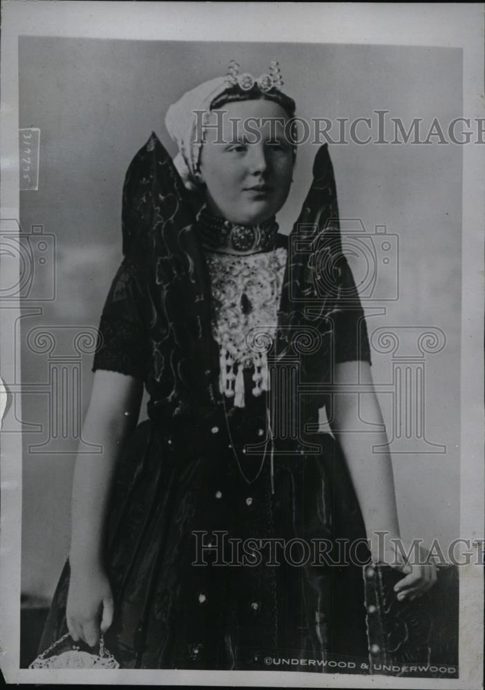 1924 Press Photo Princess Juliana, only child of Queen Wilhelmina - spa10224 - Historic Images