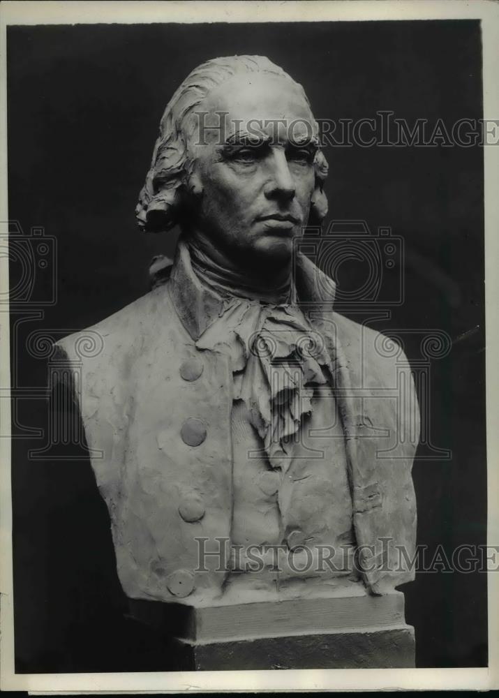 1929 Press Photo The bust of James Madison, 4th president of the United States - Historic Images