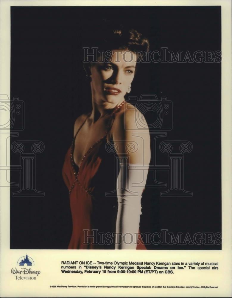 1995 Press Photo Olympic skiing champ Nancy Kerrigan in Disney&#39;s Dreams On Ice - Historic Images