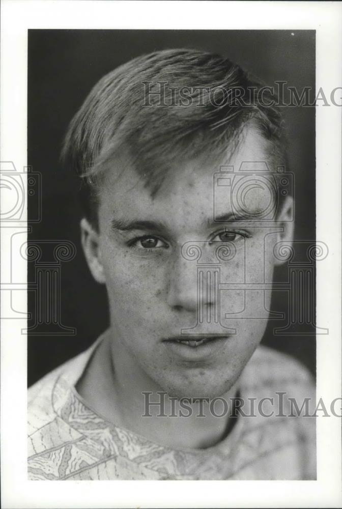 1991 Press Photo Central Valley football tailback, Travis Cheney - sps03466 - Historic Images