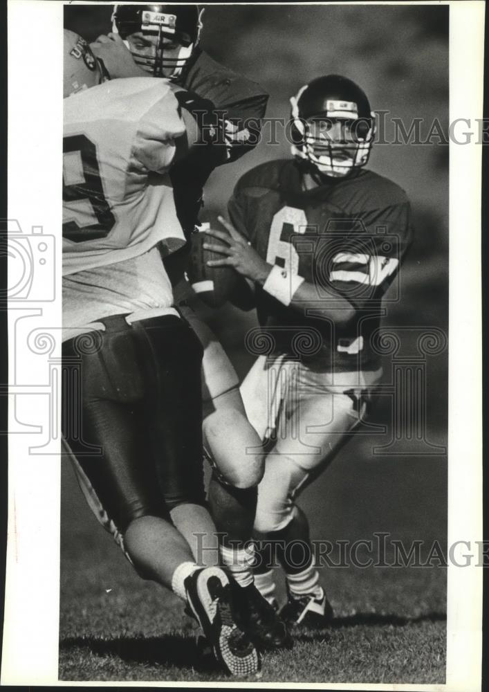 1992 Press Photo Whitworth college football player, Danny Figueira - sps02872 - Historic Images