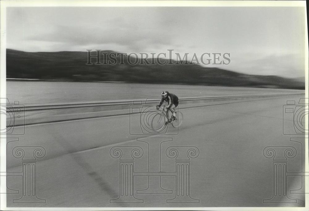 1983 Press Photo Bicycle racing rider, Frank Baldwin - sps03150 - Historic Images