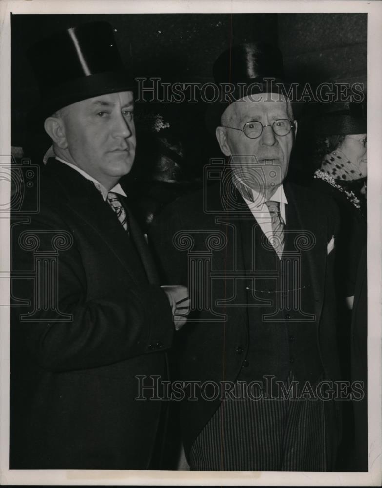 1939 Press Photo New York Mr.William Spellman and Judge J. Garrity NYC - Historic Images