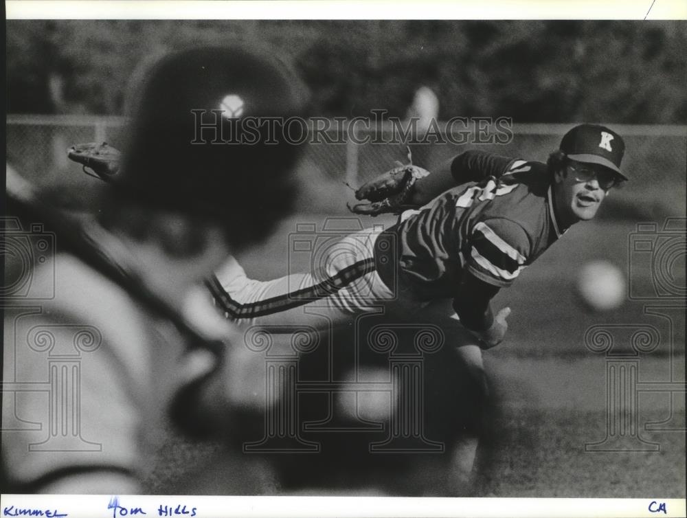 1985 Press Photo Kimmel baseball player, Tom Hills - sps02891 - Historic Images