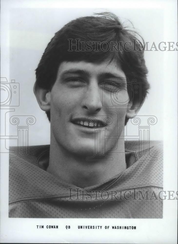 1991 Press Photo University of Washington Quarterback, Tim Cowan - sps03441 - Historic Images