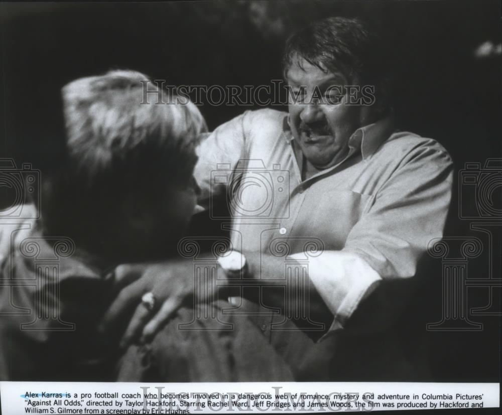 1984 Press Photo Pro football coach, Alex Karras, stars in &quot;Against All Odds&quot; - Historic Images