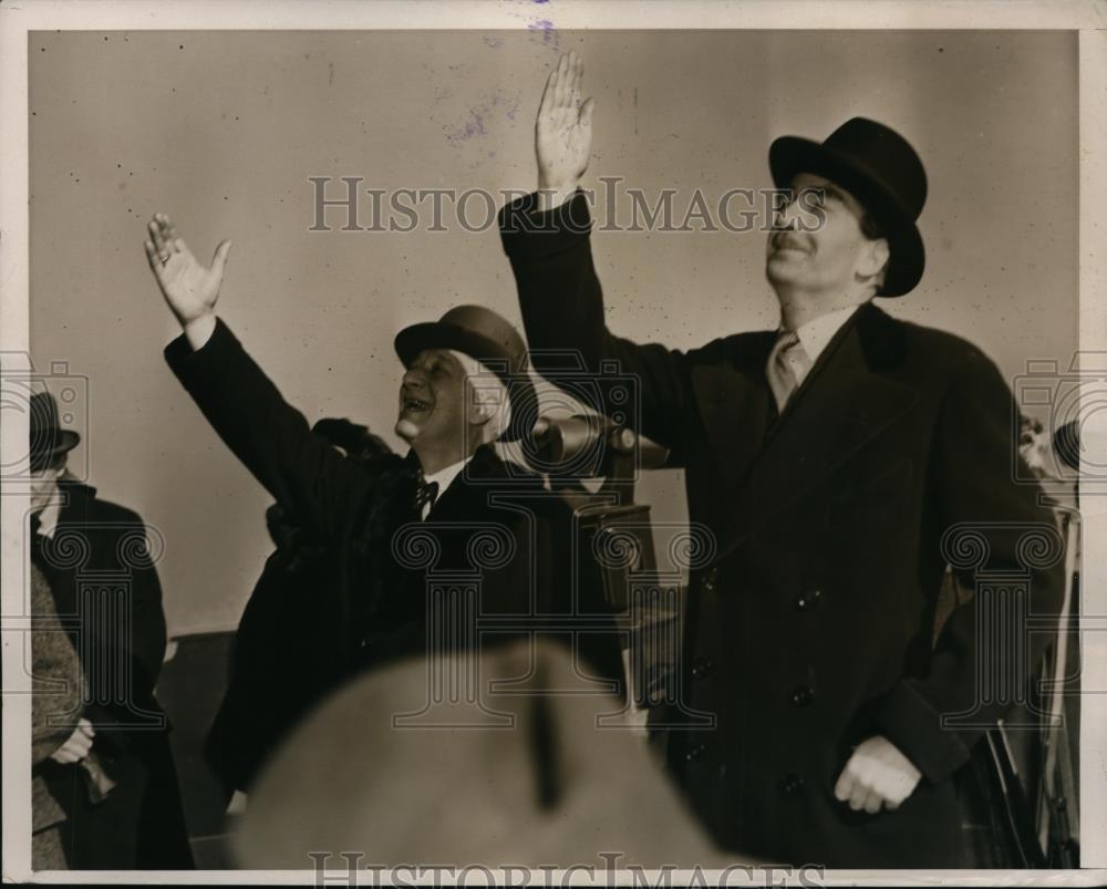 1939 Press Photo New York Alfred Smith and Mr. Eden NYC - neny08197 - Historic Images