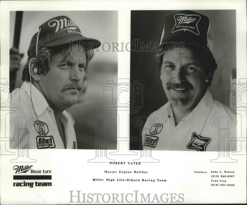 1993 Press Photo Robert Yates-Master Engine Builder for Miller High Life Racing - Historic Images