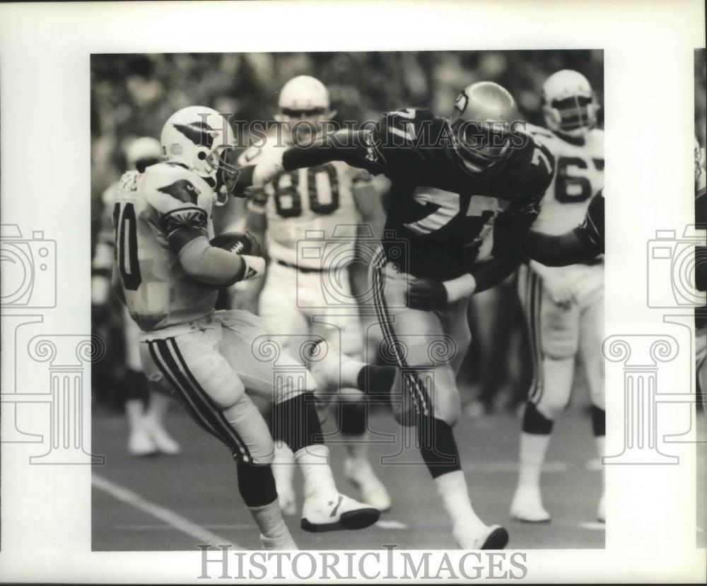 1989 Press Photo Seattle Seahawks football player, Jeff Bryant - sps03168 - Historic Images