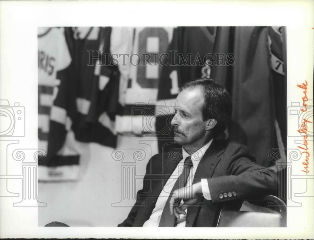 1986 Press Photo Spokane Chiefs hockey coach, Peter Esdale - sps03273 - Historic Images