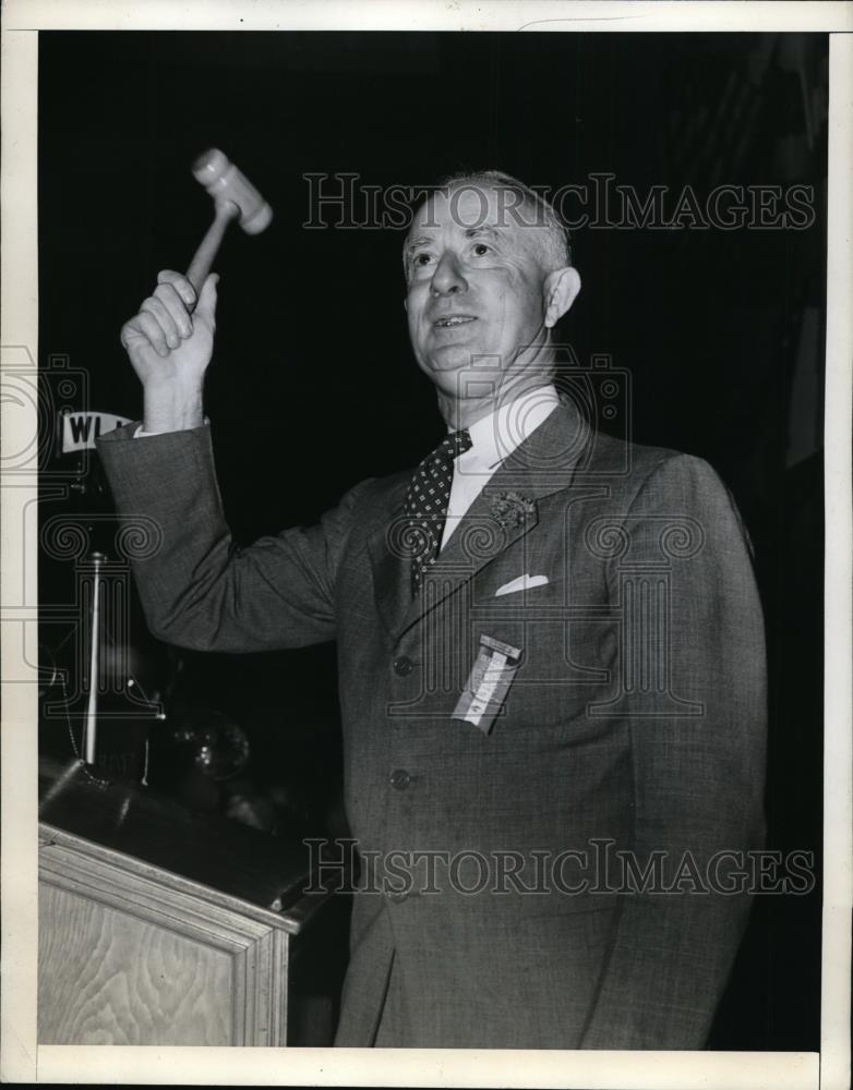 1942 Press Photo New York David Lee elected Convention Chairman NYC - neny08299 - Historic Images