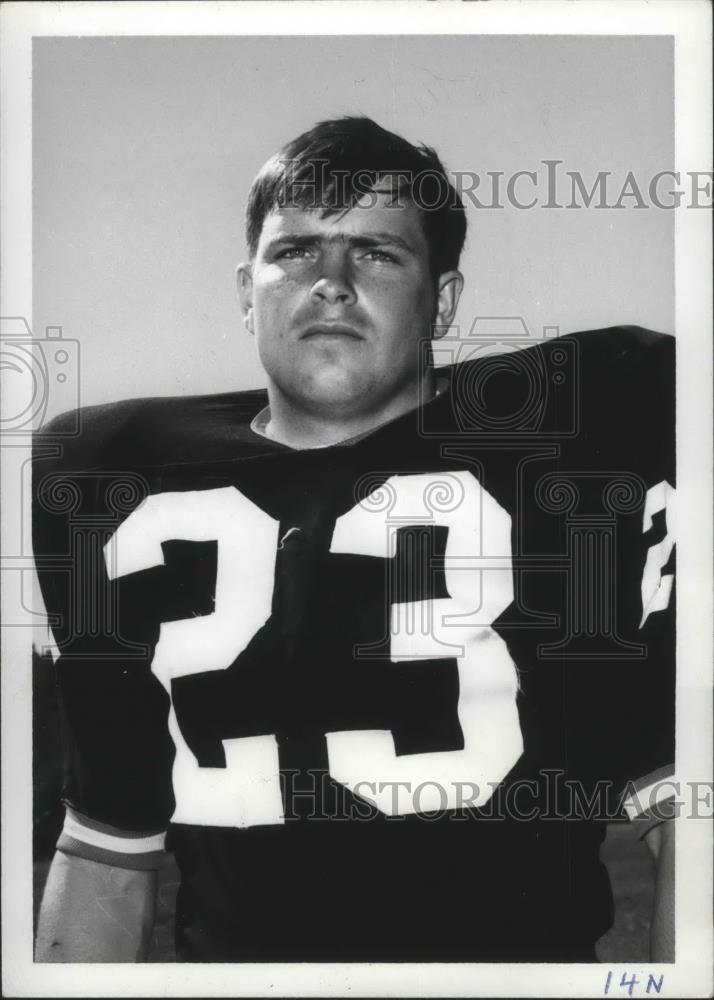 1970 Press Photo Football player, Gery Ellibee - sps02831 - Historic Images