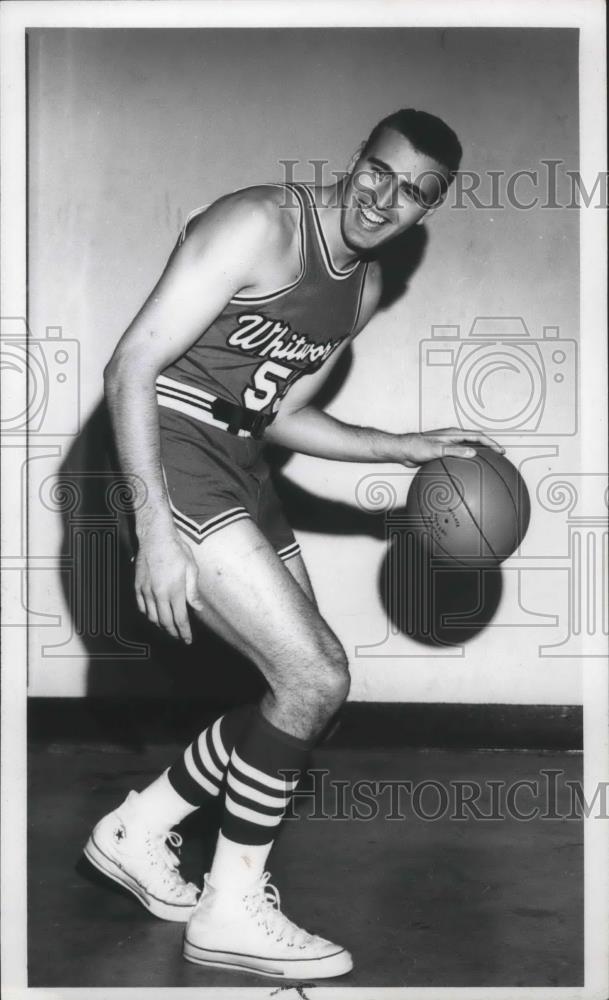 1967 Press Photo Whitworth college basketball player, George Elliott - sps02811 - Historic Images