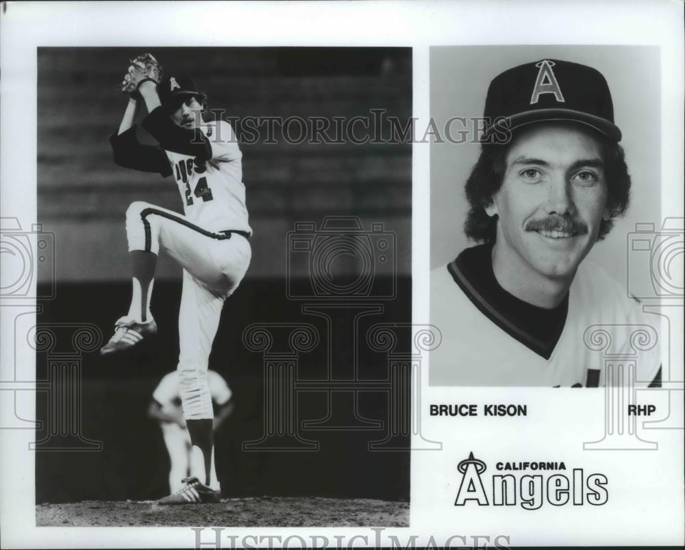 1984 Press Photo Bruce Kison-Right Handed Pitcher for the California Angels - Historic Images