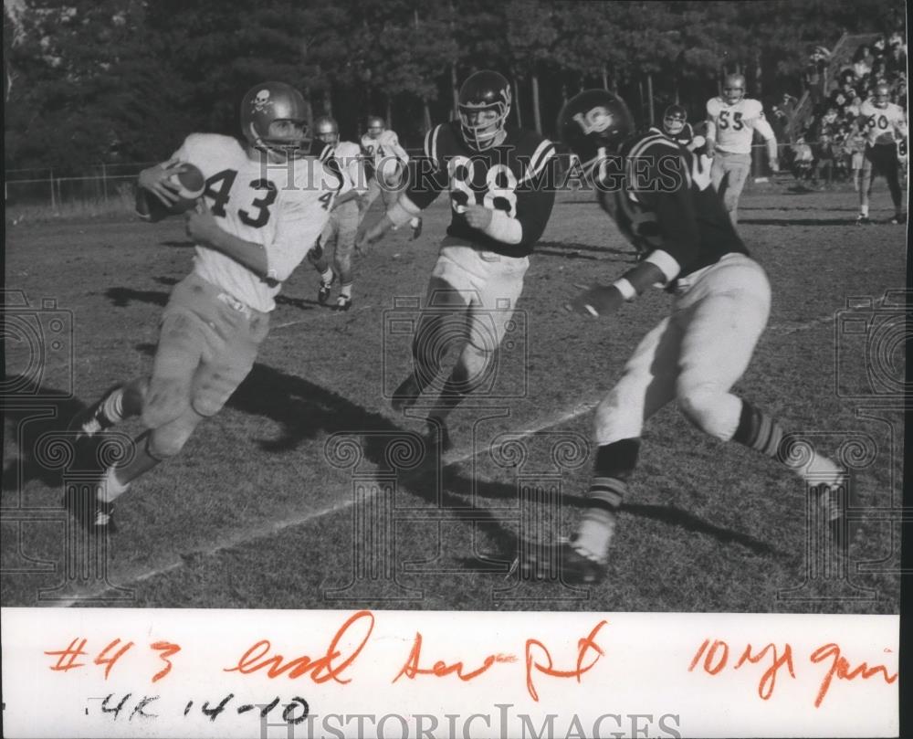 1966 Press Photo LC-Rogers high school football game action - sps03143 - Historic Images