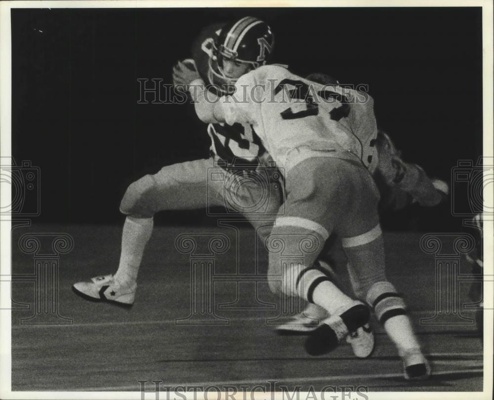 1981 Press Photo High school football action - sps03126 - Historic Images