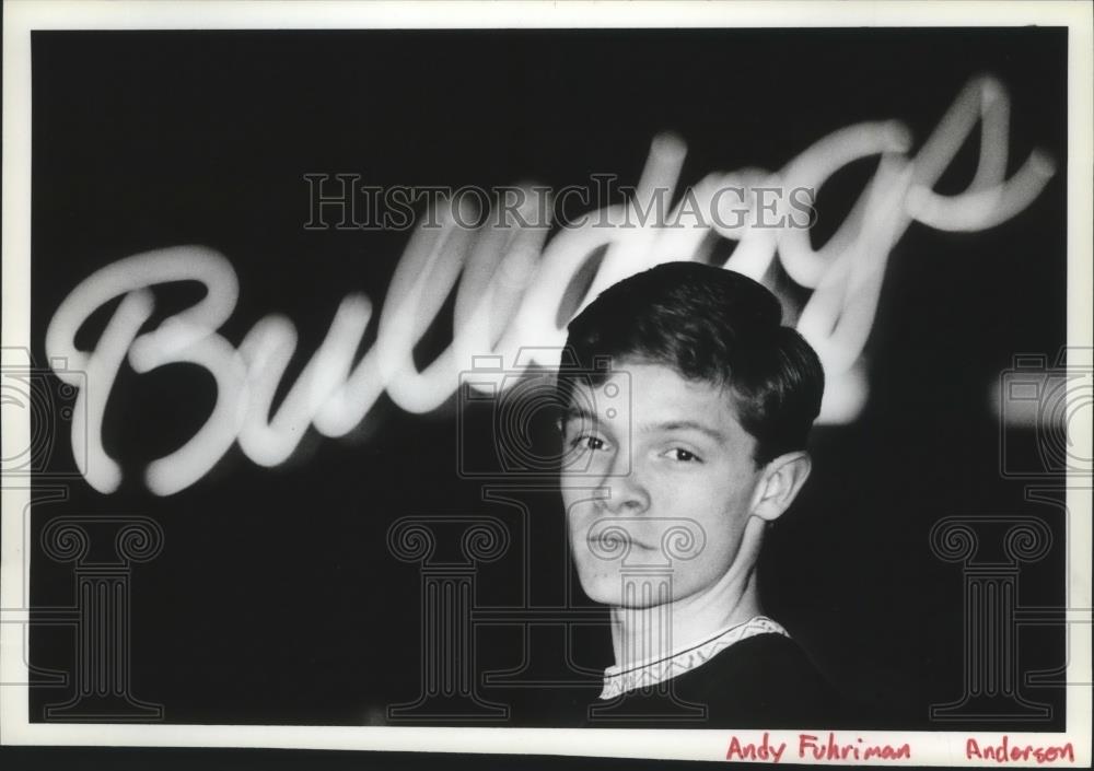 1992 Press Photo Andy Fuhriman-Basketball Player Formerly of Boise, Idaho - Historic Images